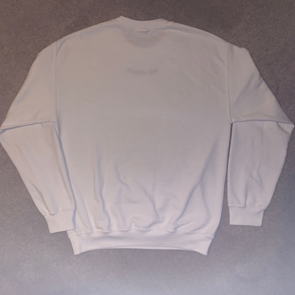 Embroidered Crewneck Sweatshirt, Oversized Fit - Picture 6 of 7